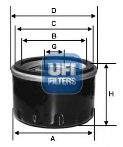 Фильтр масляный UFI 23.615.00