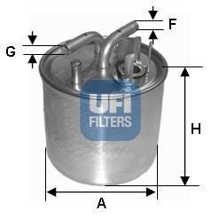 Топливный фильтр UFI 24.002.00