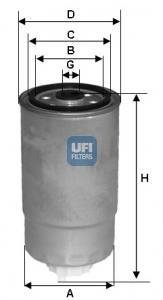 Фільтр паливний UFI 24.384.00