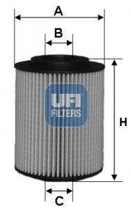 Фильтр масляный UFI 25.075.00