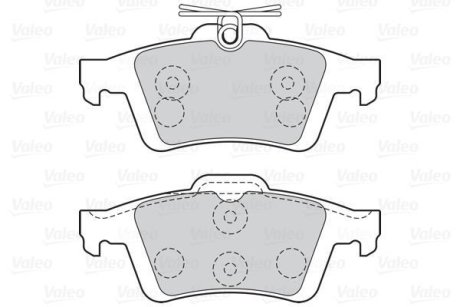 Гальмівні колодки дискові FORD/VOLVO C-Max/Focus/C30/C70/S40/V40/V50 "1,0-2,5 "R "03>> Valeo 301019