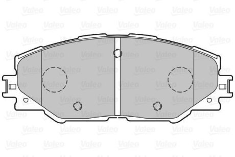 Гальмівні колодки дискові TOYOTA Auris/Prius/Rav4 "1,8-2,5 "F "06>> Valeo 301078