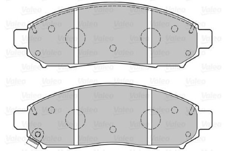 Тормозные колодки дисковые NISSAN Leaf/NP300/NV200/Pathfinder "2,5-4,0 "F "05>> Valeo 301140