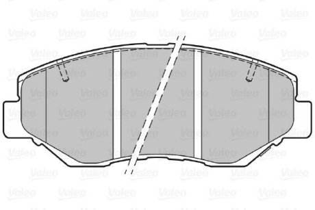 Тормозные колодки дисковые HONDA CR-V "2,0 "F "01-07 Valeo 301757