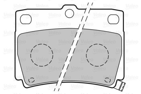 Тормозные колодки дисковые MITSUBISHI PajeroSport "2,5-3,0 "98>> Valeo 301778