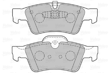 Гальмівні колодки дискові MERCEDES GL-Class/M-Class/R-Class "3,0-6,2 "R "05>> Valeo 301802 (фото 1)