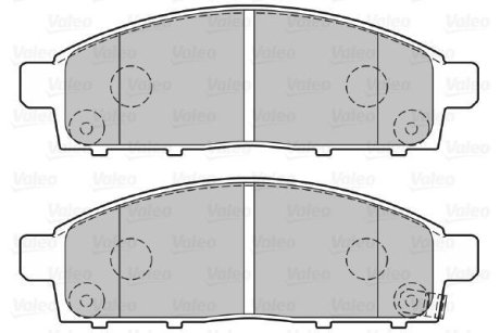 Тормозные колодки дисковые MITSUBISHI L200 "2,4-2,5 "F "05>> Valeo 301893