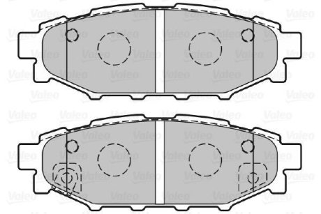 Гальмівні колодки дискові SUBARU/TOYOTA BRZ/Forester/Impreza/Legacy/Outback/GT86 "1,5-3,6 "R "03>> Valeo 301929