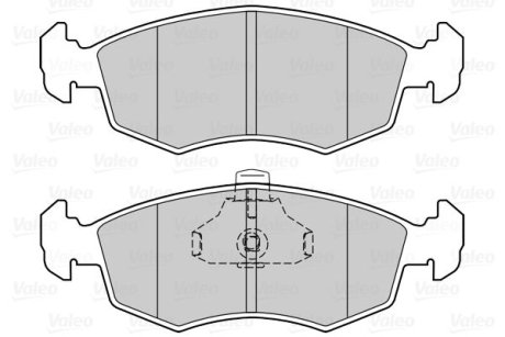 Гальмівні колодки дискові FIAT Doblo "1,2-1,9 "F "01>> Valeo 302023