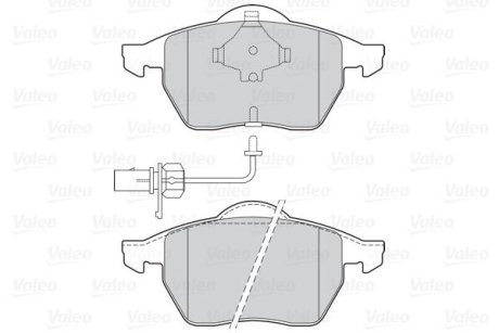 Тормозные колодки дисковые FORD/SEAT/VW Alhambra/Galaxy/Sharan "1,8-2,8 "F "95-10 Valeo 302030