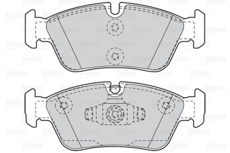 Гальмівні колодки дискові BMW 1(E87)/3(E90,91) "2,0 "F "03-11 Valeo 302050 (фото 1)