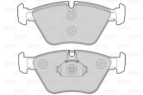 Гальмівні колодки дискові BMW/MG 3(E46)/X3(E83)/Z4(E85,86)/180/190/260 "2,0-4,6 "F "99-11 Valeo 302067