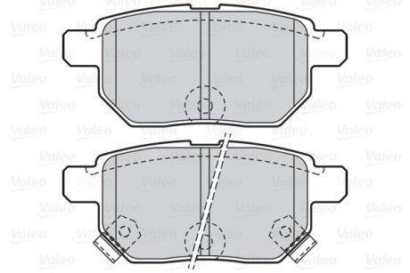 Гальмівні колодки дискові LEXUS/SUBARU/TOYOTA CT/Trezia/Auris/Corolla/Prius/Yaris "1,0-1,8 "R "05>> Valeo 302085 (фото 1)