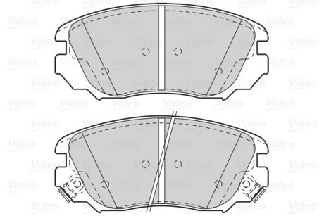 Гальмівні колодки дискові CHEVROLET/OPEL Malibu/InsigniaA "1,4-2,4 "F "12>> Valeo 302118