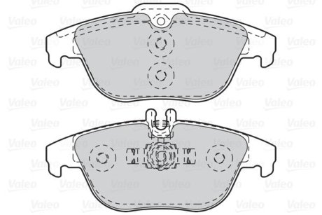 Гальмівні колодки дискові MERCEDES C-Class/E-Class/GLK "1,6-5,5 "R "07>> Valeo 302121 (фото 1)