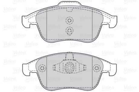 Гальмівні колодки дискові RENAULT Clio/GrandScenic/Laguna/Megane/Scenic "1,2-2,0 "F "07>> Valeo 302128