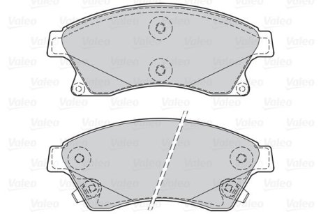 Тормозные колодки дисковые CHEVROLET/OPEL Aveo/Cruze/AstraJ "1,3-2,0 "F "12>> Valeo 302130