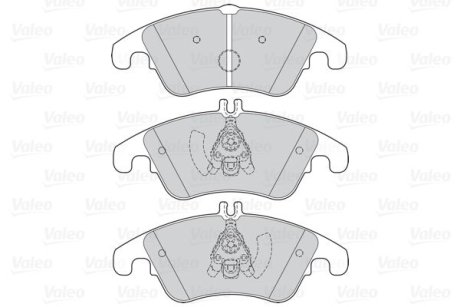 Тормозные колодки дисковые MERCEDES C-Class/CLS/E-Class/SLC/SLK "1,6-5,5 "F "07>> Valeo 302160