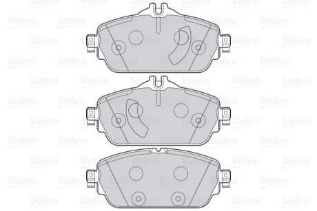 Гальмівні колодки дискові MERCEDES C-Class/E-Class "1,6-2,2 "F "13>> Valeo 302211