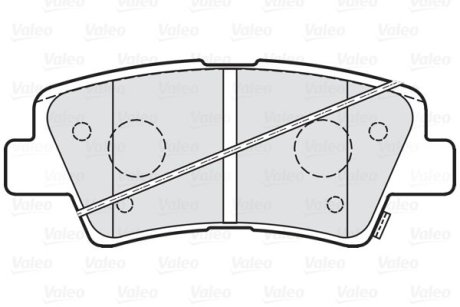 Тормозные колодки дисковые HYUNDAI/KIA/SSANGYONG i20/i30/i40/ix35/Tucson/Ceed "1,0-2,0 "R "10>> Valeo 302219