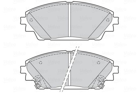 Гальмівні колодки дискові MAZDA CX-3/Mazda 3 "1,5-2,0 "F "08>> Valeo 302285