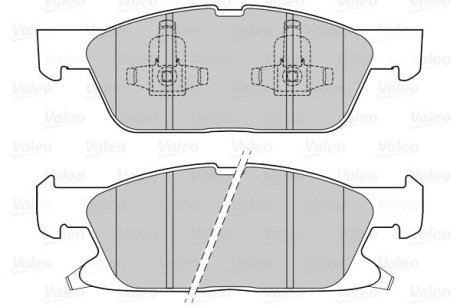 Тормозные колодки дисковые FORD/FORD USA Edge/Galaxy/S-Max "1,5-2,0 "F "15>> Valeo 302311