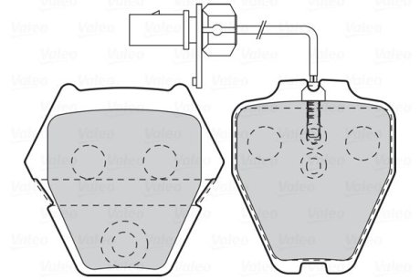 Тормозные колодки дисковые VAG A4/A6/A8/Passat/Phaeton "2,5-4,2 "F "96-05 Valeo 302333