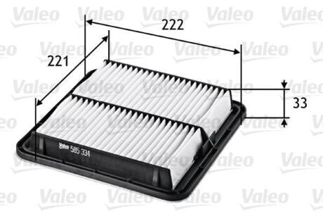 Фільтр повітряний SUBARU Forester/Impreza/Legacy/Levorg/Outback/Tribeca/WRX/XV "1,5-3,6 "03>> Valeo ="585334"