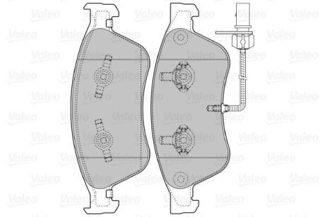 Тормозные колодки дисковые AUDI/VW A6/A8/Phaeton "2,8-6,0 "02-16 Valeo 598845