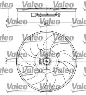 Вентилятор радиатора Valeo 696349