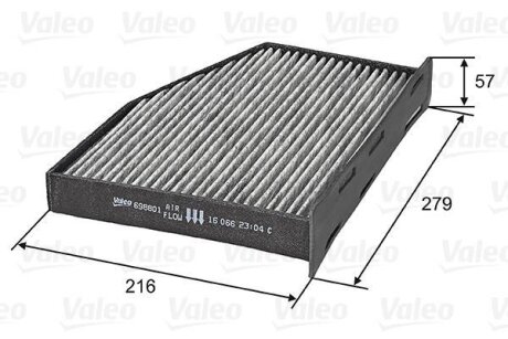Фільтр салону AUDI/SEAT/SKODA A3/Leon/Octavia "1,2-3,2 "03-22 Valeo ="698801"