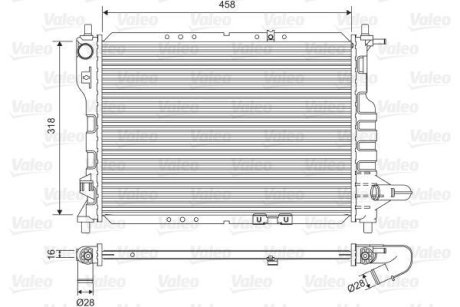 Радиатор охлаждения Valeo 701598