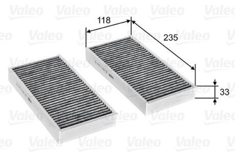 Фільтр салону BMW/MINI 2/Cooper "0,0-2,0 "13>> Valeo ="715811"