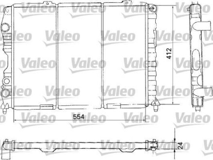 Радіатор двигуна Valeo 731283