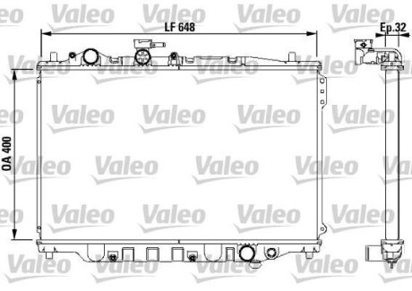 Радіатор двигуна Valeo 732538