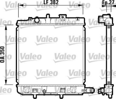 Радіатор двигуна Valeo 732726