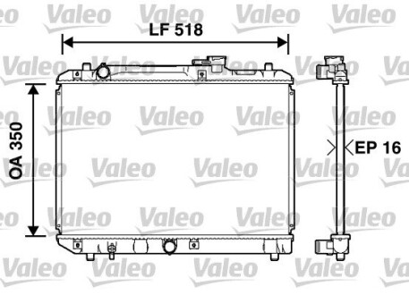 Радиатор Valeo 732750