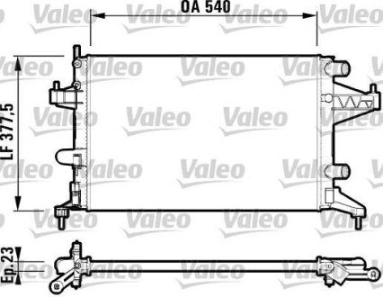 Радиатор Valeo 732825