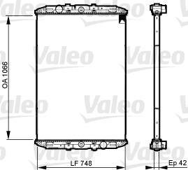 Радиатор системы охлаждения Valeo 733509