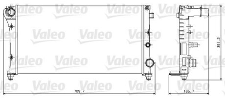 Радіатор двигуна Valeo 734924