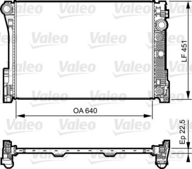 Радіатор двигуна Valeo 735285