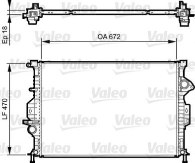 Радіатор двигуна Valeo 735373
