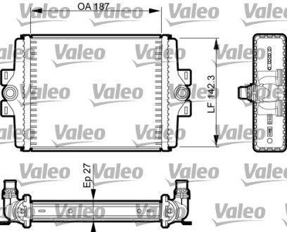 Радиатор охлаждения двигателя Valeo 735467