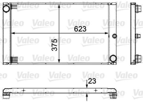 Радіатор двигуна Valeo 735475