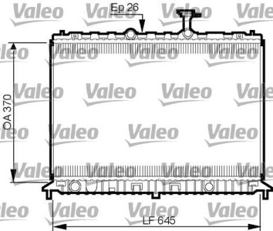 Радіатор двигуна Valeo 735501