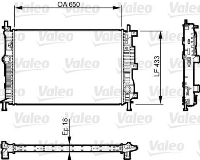 Радіатор двигуна Valeo 735555