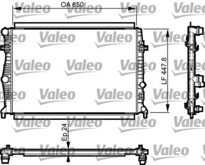 Радіатор двигуна Valeo 735556