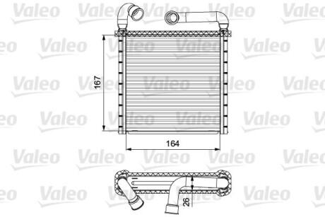 Радиатор печки Valeo 811506