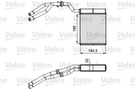 Радіатор пічки Valeo 811515