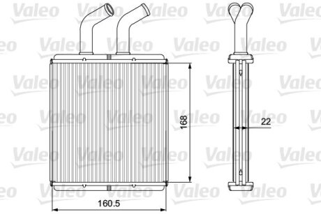 Радіатор пічки Valeo 811562